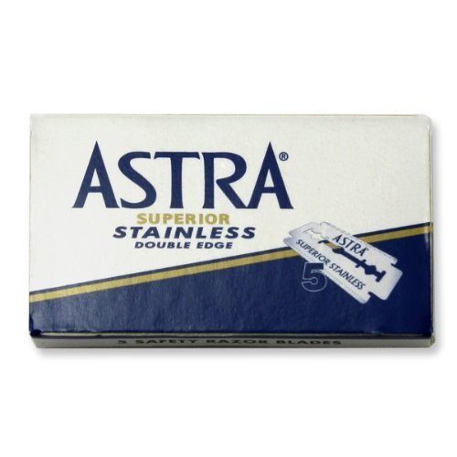 Astra Superior Stainless Double Edge Razor Blades (100 Blades)