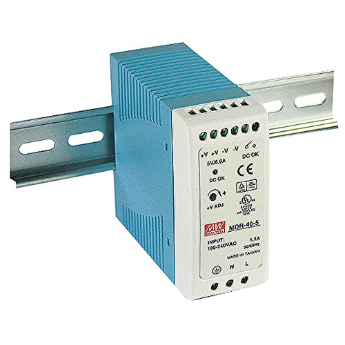 MEAN WELL MDR-40-12 AC to DC DIN-Rail Power Supply 12V 3.33 Amp 40W