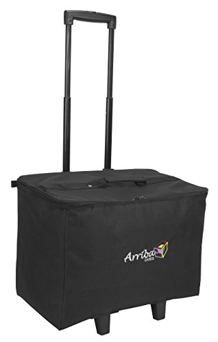 Arriba Padded Multi Purpose Case Acr-19 Bottom Rolling Stackable Case Dims 19X12X14 Inches