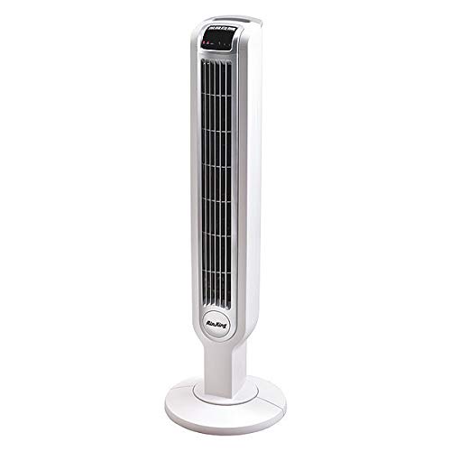 3-1/2″ Tower Fan,Oscillating,3 Speeds,120VAC,Remote Control
