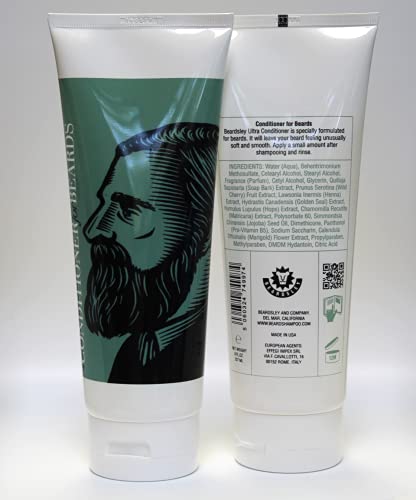 Ultra Conditioner/Softener for Beards by Beardsley and Company, Beard Care Products, 8 oz