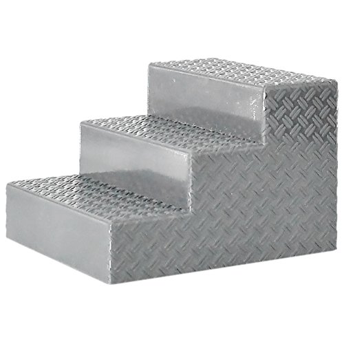 Silver Wrestling Ring Stairs for Wrestling Action Figure Rings
