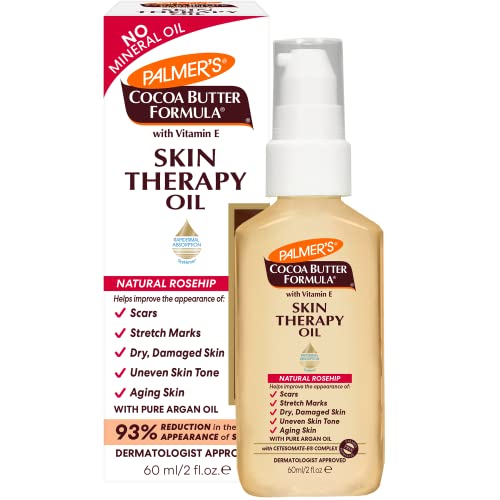 Palmer’s Cocoa Butter Formula Skin Therapy Moisturizing Body Oil with Vitamin E, Rosehip Fragrance, 2 Ounces