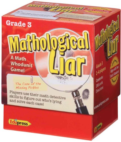 Edupress (EP-3396) Mathological Liar Game, Grade 3