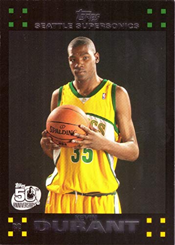 2007-08 Topps Basketball #112 Kevin Durant Rookie Card