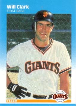 1987 Fleer Baseball #269 Will Clark Rookie Card