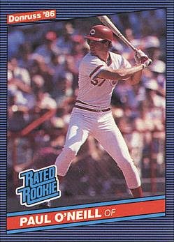 1986 Donruss Baseball #37 Paul O’Neill Rookie Card
