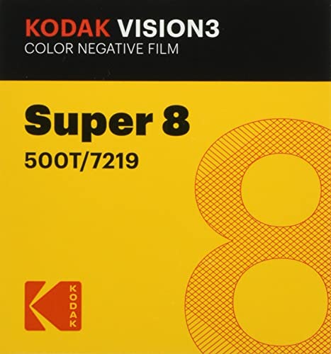 Kodak Super 8 Color Negative VISION3 500T 7219/50′ Cartridge