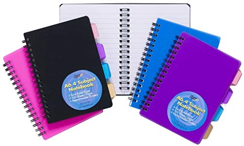 Tiger A6 project notebook (4 subjects) with plastic cover x 1 single book