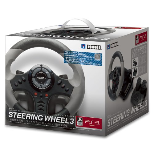 HORI steering wheel 3 SCE official licensed product For PlayStation 3