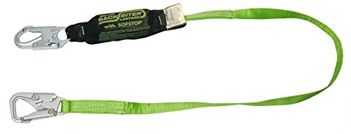 Honeywell Safety Products by 913B/6FTGN Backbiter Tie Back Lanyard, Green