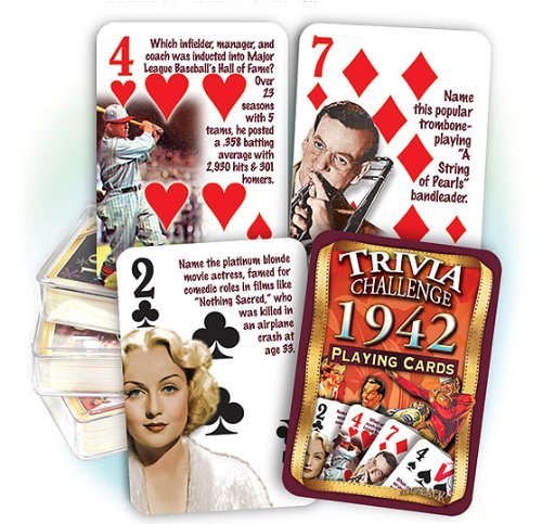 Flickback 1942 Trivia Playing Cards: Great Birthday