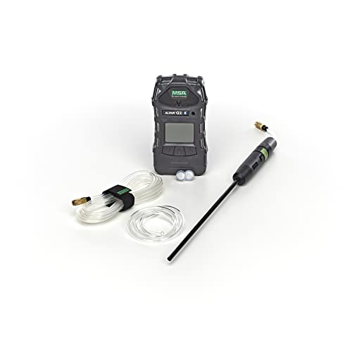 MSA 10116926 ALTAIR 5X Multi-Gas Detector – (LEL, O2, CO, H2S), 10′ Line, 1′ Probe, Charcoal Device with Monochrome Display, Portable Gas Monitor, UL/CSA, Includes Instrument/Line/Probe