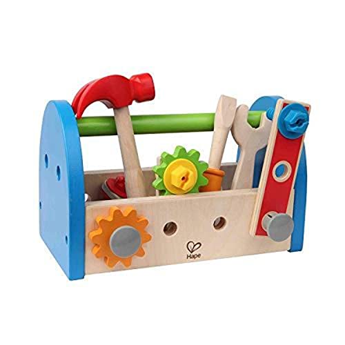 Hape Fix It Kid’s Wooden Tool Box and Accessory Play Set