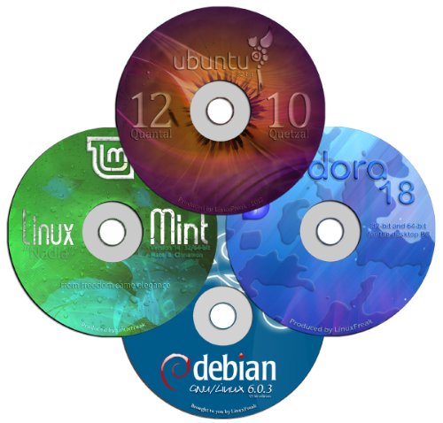 4 DVD Linux Collection – Ubuntu 12.10, Linux Mint 14, Fedora 18, and Debian 6