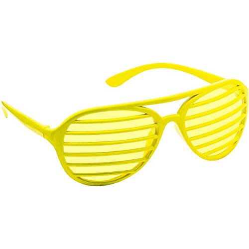 Amscan Slot Eyeglasses, Party Accessory, Yellow