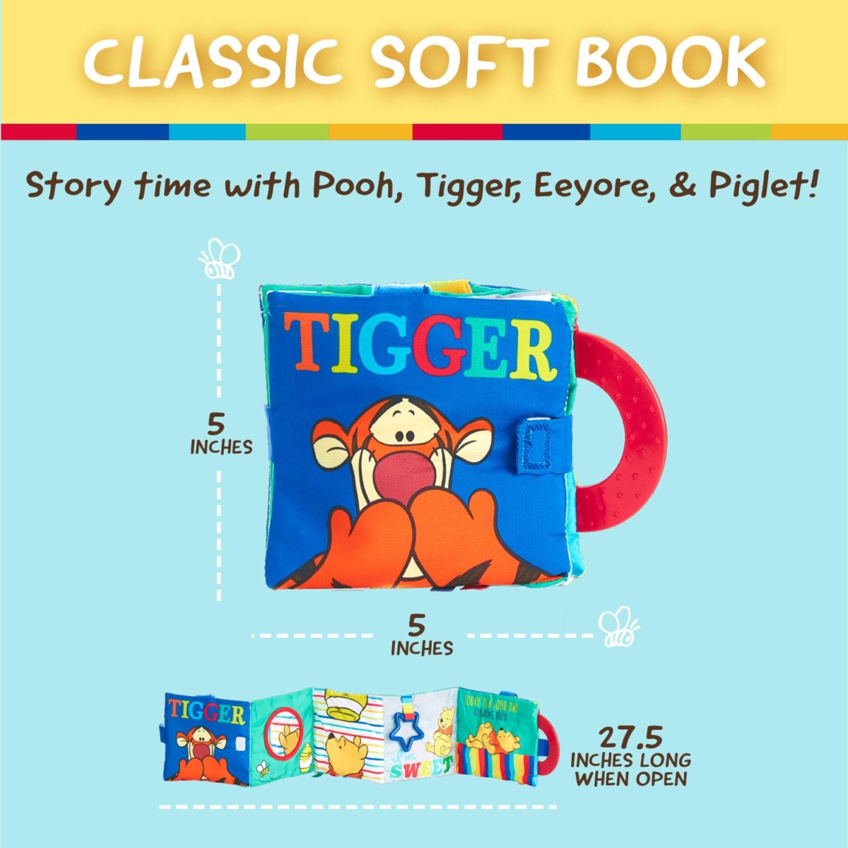 Disney Baby Hello Little Friends Winnie The Pooh Soft Book | The Storepaperoomates Retail Market - Fast Affordable Shopping