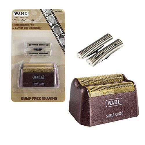 Wahl Professional 5 Star Series Shaver Shaper Replacement Super Close Gold Foil and Cutter Bar Assembly, Super Close Shaving for Professional Barbers and Stylists – Model 7031-100