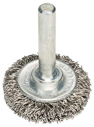 Bosch 2608622119 Stainless Steel 0.3 mm Corrugated Wire Brush Disc, 0 V, Silver, 30 mm