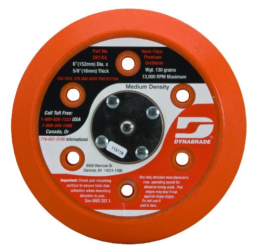 Dynabrade 56183 Vacuum Disc Pad, 6-Inch Diameter