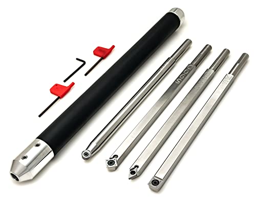 Simple Woodturning Tools Full Size Carbide Turning Tools for Wood, USA Made (4 Tool Set)