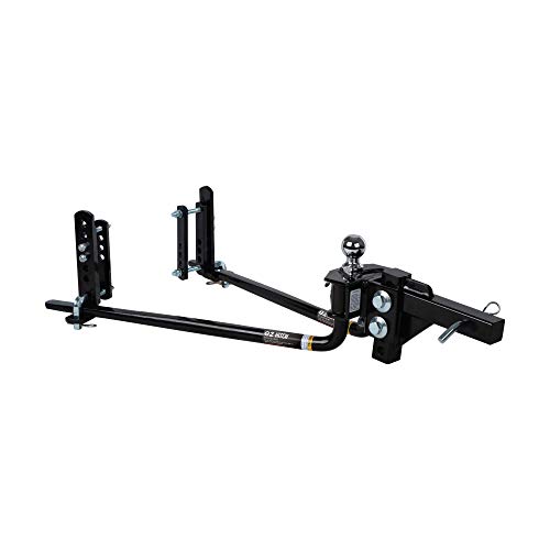 Fastway e2 2-Point Sway Control Round Bar Hitch, 94-00-1061, 10,000 Lbs Trailer Weight Rating, 1,000 Lbs Tongue Weight Rating, Weight Distribution Kit Includes Standard Hitch Shank, Ball is Included