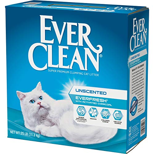 Ever Clean Ever Fresh Litter with Activated Charcoal Clumping Cat Litter, Unscented, 25 Pounds | The Storepaperoomates Retail Market - Fast Affordable Shopping