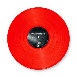 Native Instruments Traktor Scratch Control Vinyl MK2 – Red, Single Vinyl