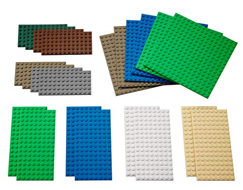 LEGO Small Building Plates Accessory Set 9388 for Girls & Boys Ages 4 & Up (22Piece)