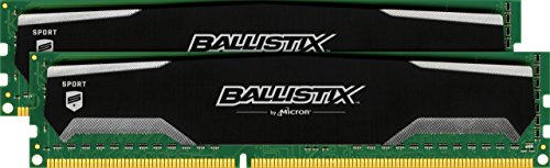 Ballistix Sport 16GB Kit (8GBx2) DDR3 1600 MT/s (PC3-12800) UDIMM 240-Pin Memory – BLS2KIT8G3D1609DS1S00