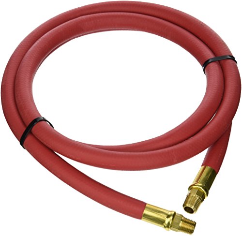 GoodYear 6′ x 3/8″ Lead-In Rubber Air Hose,Red