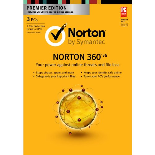 Norton 360 6.0 Premier 1 User / 3 PC [Old Version]