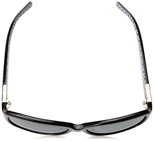 Kate Spade New York Women’s Annika Rectangular Sunglasses, Black & Blue/Gray Polarized, 57 mm | The Storepaperoomates Retail Market - Fast Affordable Shopping