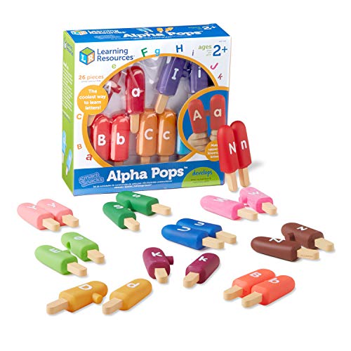 Learning Resources Smart Snacks Alpha Pops, 26 Pieces, Age 2+, Toys for Toddlers, Toddler Alphabet, Learning ABC, Learning Toys