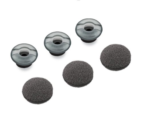 Set 1 Small 1 Medium 1 Large Ear Tips with Foam Earcushions Compatible with Plantronics Voyager 5200 5220, Voyager Pro, Pro +, Pro HD, Pro UC, and Voyager Legend, Legend UC Headsets