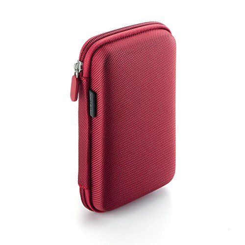 Drive Logic DL-64-RED Portable EVA Hard Drive Carrying Case Pouch, Red