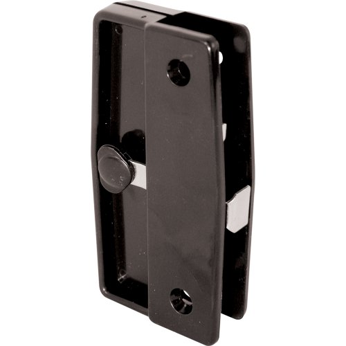 Prime-Line A 139 Screen Door Latch and Pull, Black Plastic