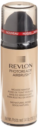 REVLON Photoready Airbrush Mousse Makeup, Natural Beige, 1.4 Ounce
