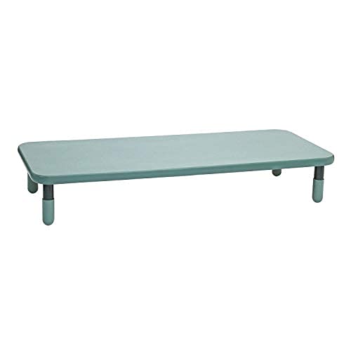 Angeles Baseline 72″x30″ Rect. Table, Homeschool/Playroom Toddler Furniture, Kids Activity Table for Daycare/Classroom Learning, 12″ Legs, Teal Grn.