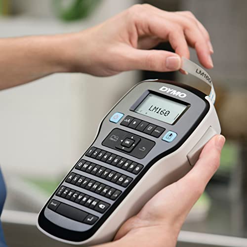 Dymo LabelManager 160 Label Maker | Handheld Label Printer with QWERTY Keyboard | Includes Black & White D1 Label Tape (12mm) | for Home & Office | The Storepaperoomates Retail Market - Fast Affordable Shopping