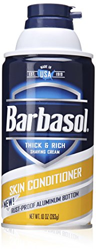 Barbasol Skin Conditioner Thick and Rich Shaving Cream for Men, 10 Ounce