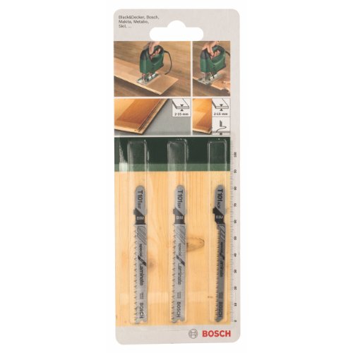 Bosch 2609256788 Jigsaw Blade Sets for Special for Laminate with Single Lug Shank (3 Pieces)
