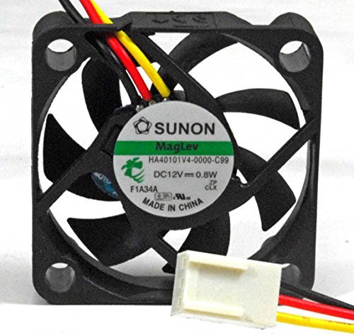 Sunon 40x40x10mm Super Low Speed 12V DC 3pin Fan Model, HA40101V4-0000-C99