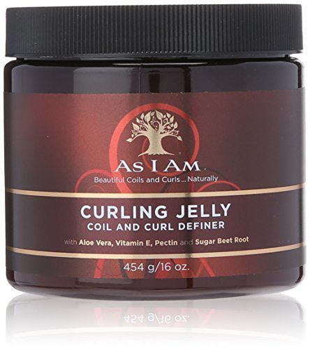 As I Am Curling Jelly – 16 Ounce – Curl & Coil Definer – Hi-Definition and Shine – Anti-Shrinkage and Stretches Curls – Anti-Frizz – Flake Free Formula