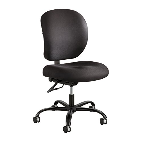 Safco Products 3391BL Alday 24/7 Task Chair (Optional arms Sold Separately), Black