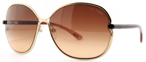 Tom Ford Leila FT0222 Sunglasses-28A Gold (Brown Gradient Lens)-63mm