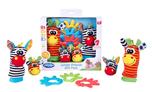 Playgro Baby Toy Jungle Friends Gift Pack 0182436107 for baby infant toddler children is Encouraging Imagination with STEM/STEAM for a bright future – Great Start for A World of Learning