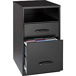 Lorell File Cabinet, 24.5H x 14.3W x 18D, Black