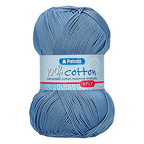 Patons 100% Cotton 4 Ply – Denim (1697)