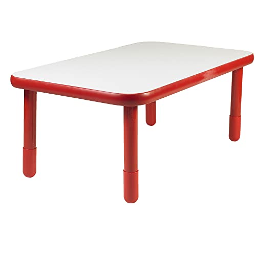 Angeles-AB745RPR20 Baseline 48″x30″ Rect. Table, Homeschool/Playroom Furniture, Kids Activity Table for Preschool/Classroom Learning, 20″ Legs, Red